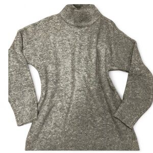 Abercrombie & Fitch Heather Gray Turtleneck Sweater